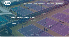 Desktop Screenshot of ontarioracquetclub.com