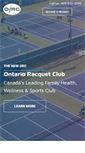 Mobile Screenshot of ontarioracquetclub.com